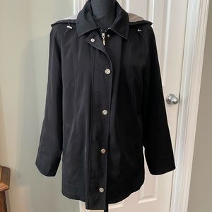 Gallery Hooded front zip/snap Jacket/Coat
